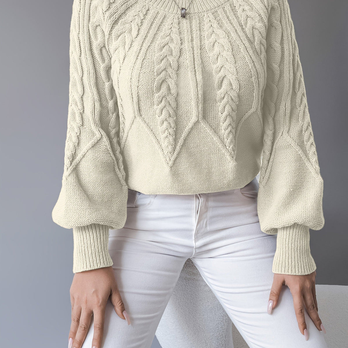 Elsie | Cable Knit Sweater
