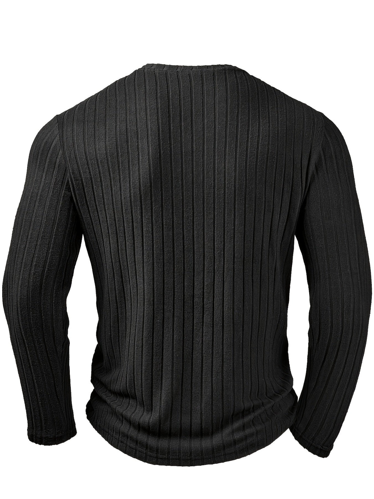 Xavier | Ribbed V-Neck Long Sleeve Top