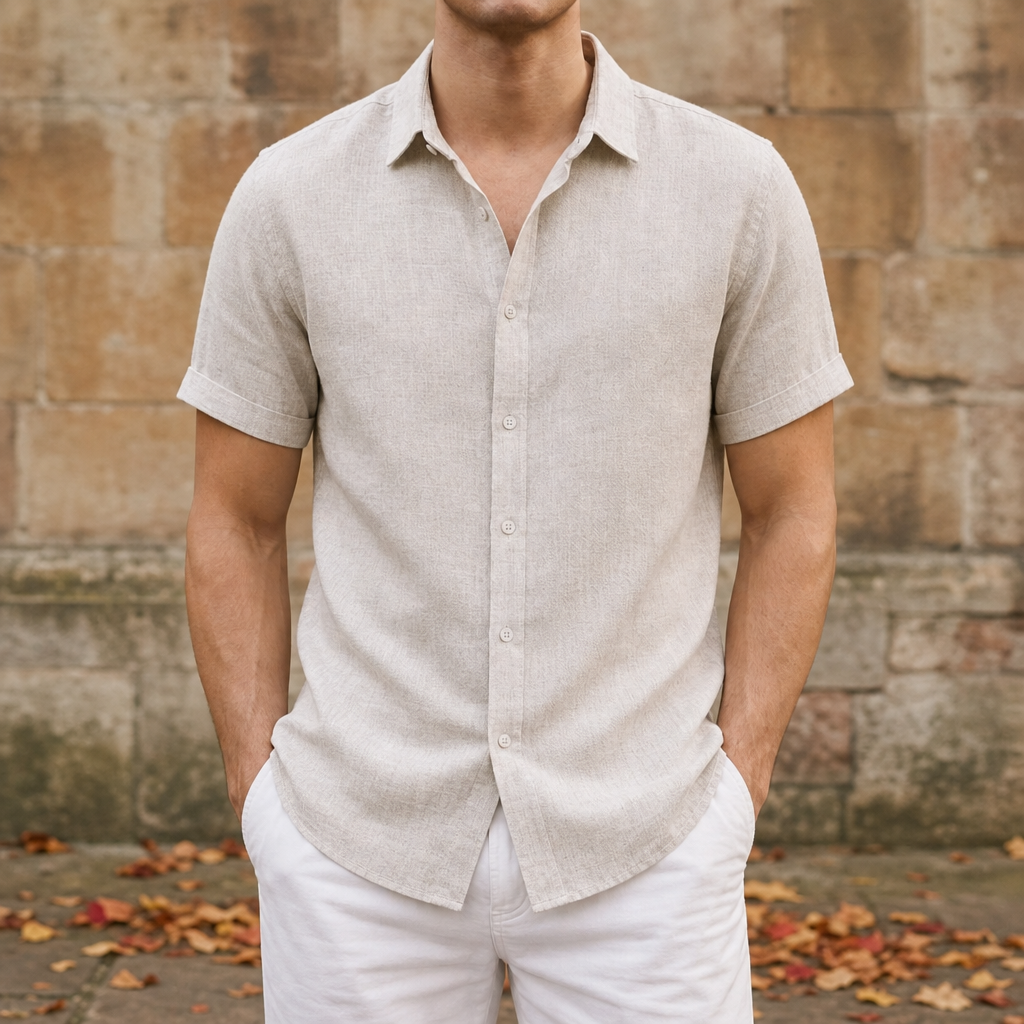 Mykonos Linen Short Sleeve Shirt
