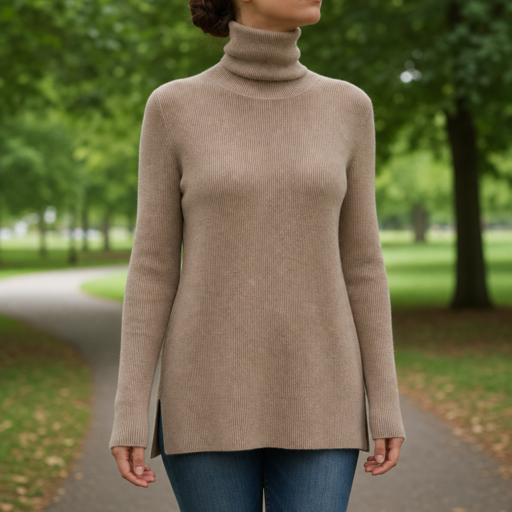 Capri Cashmere Turtleneck Sweater