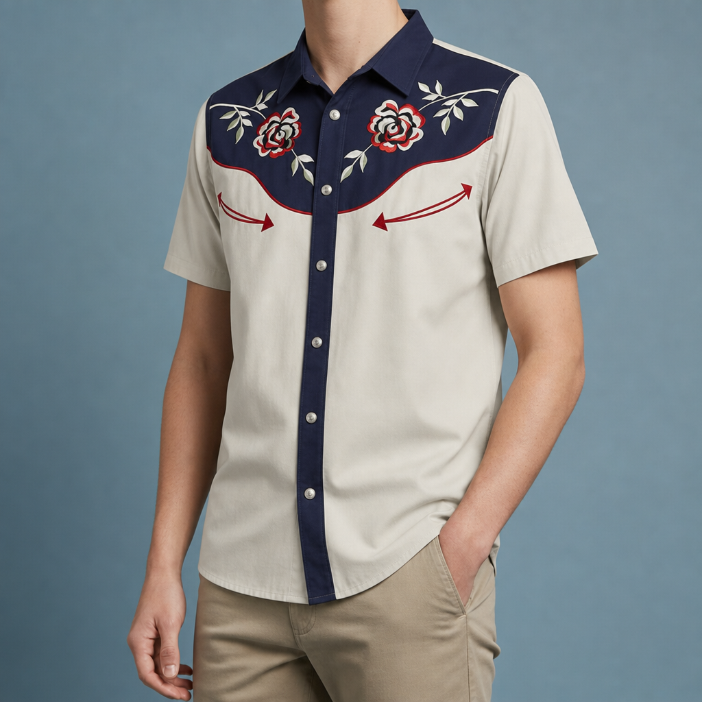 Palamos Astronaut Cowboy Western Shirt