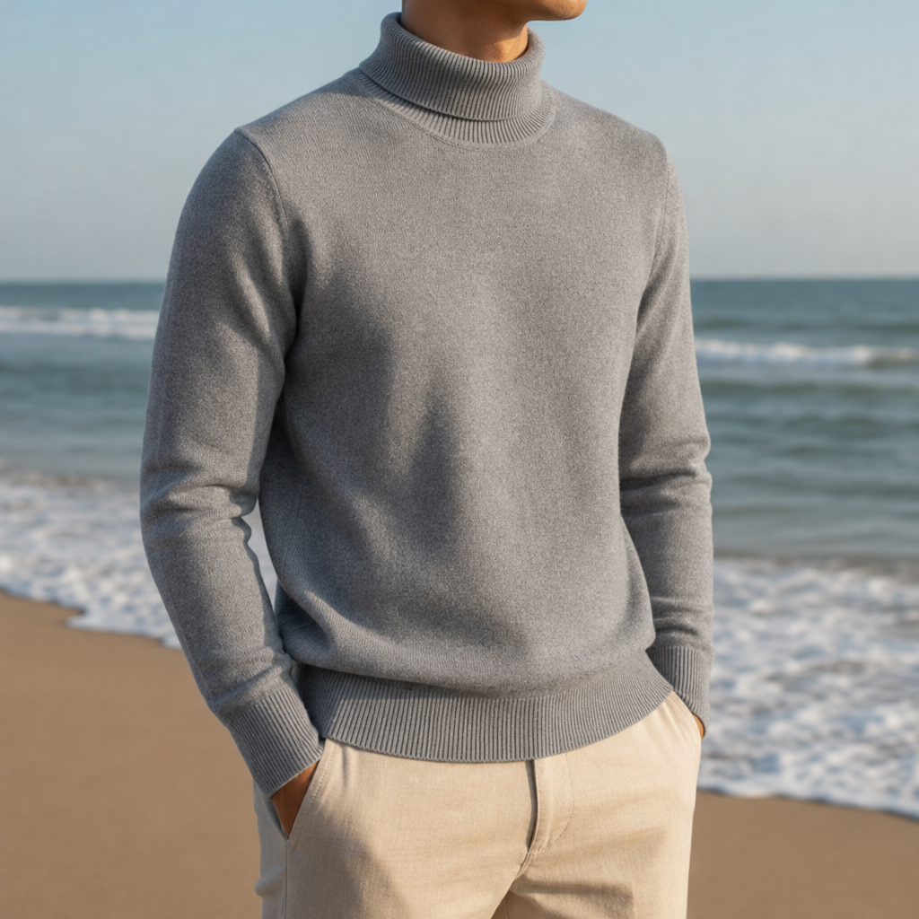 Arezzo Ribbed Turtleneck Sweater