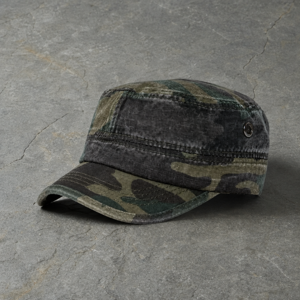 Monaco Washed Military Cadet Cap