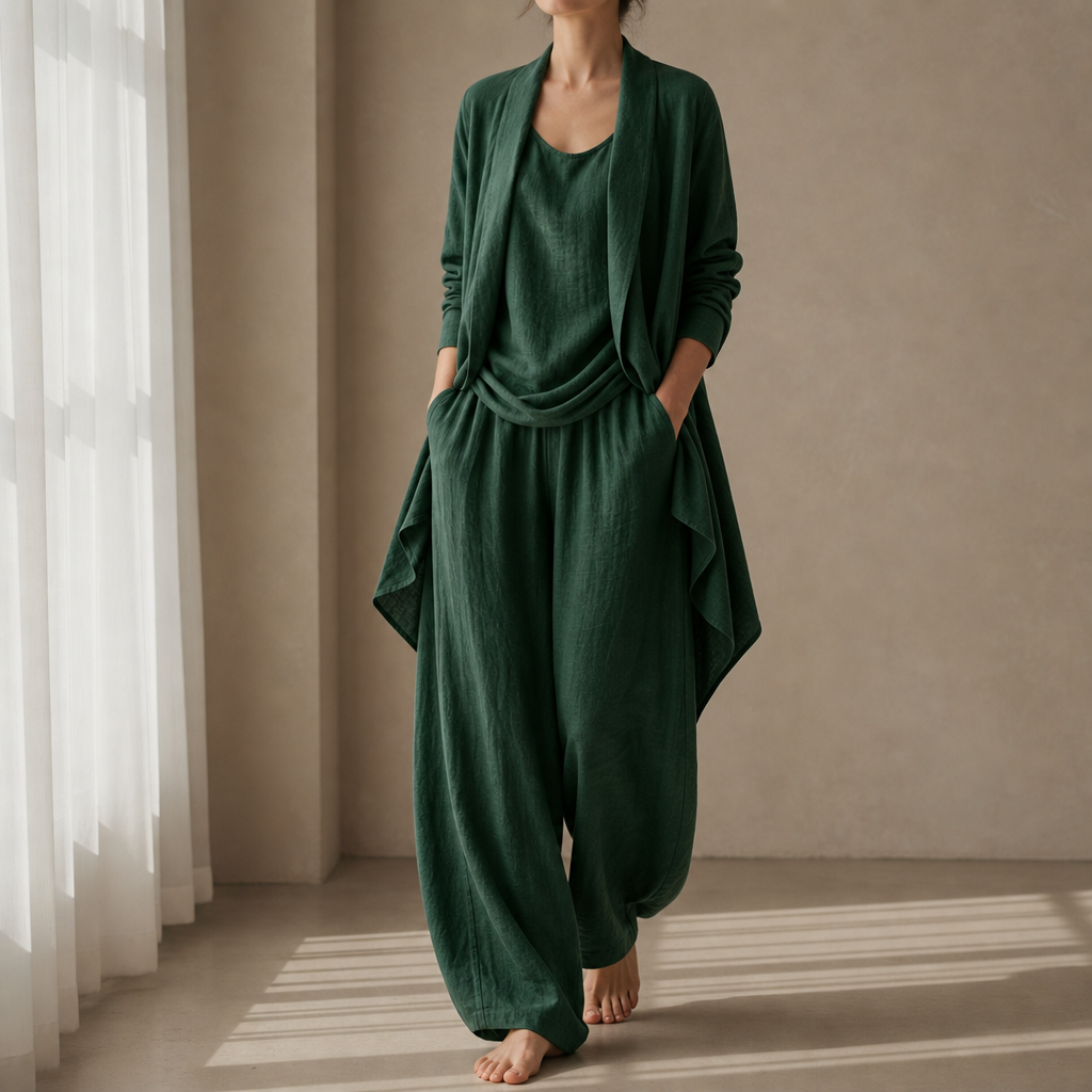 Montalcino Linen Three-Piece Set