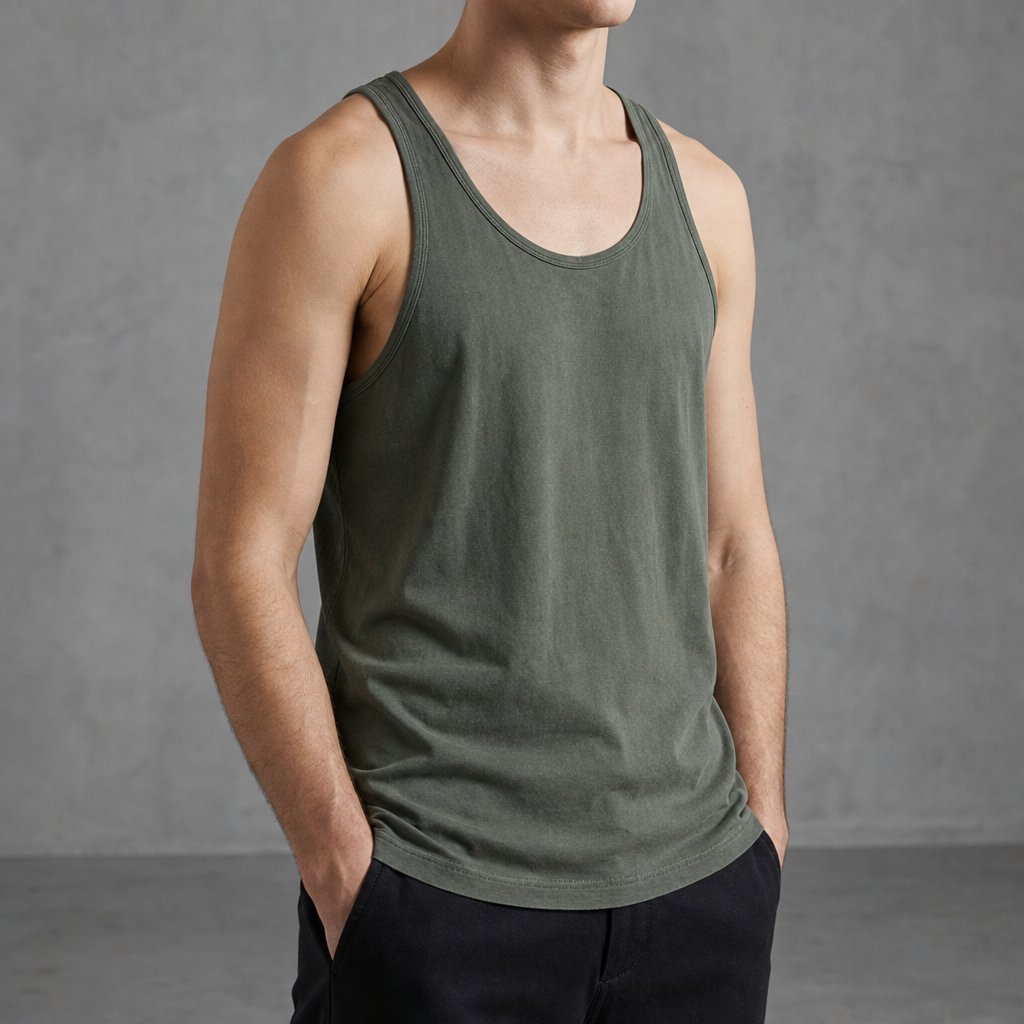 Omodos Cotton Scoop Neck Tank