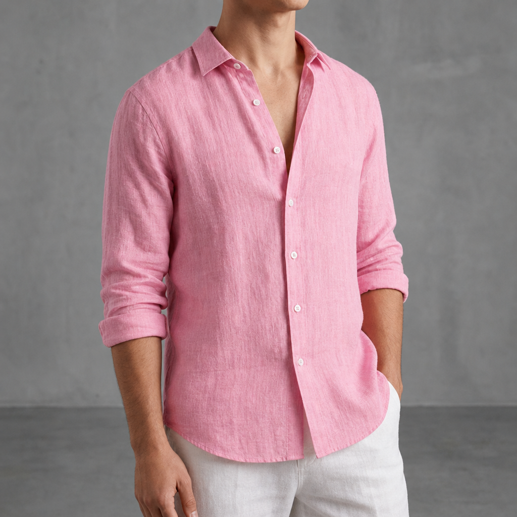 Saint Tropez Linen Relaxed Button-Up Shirt