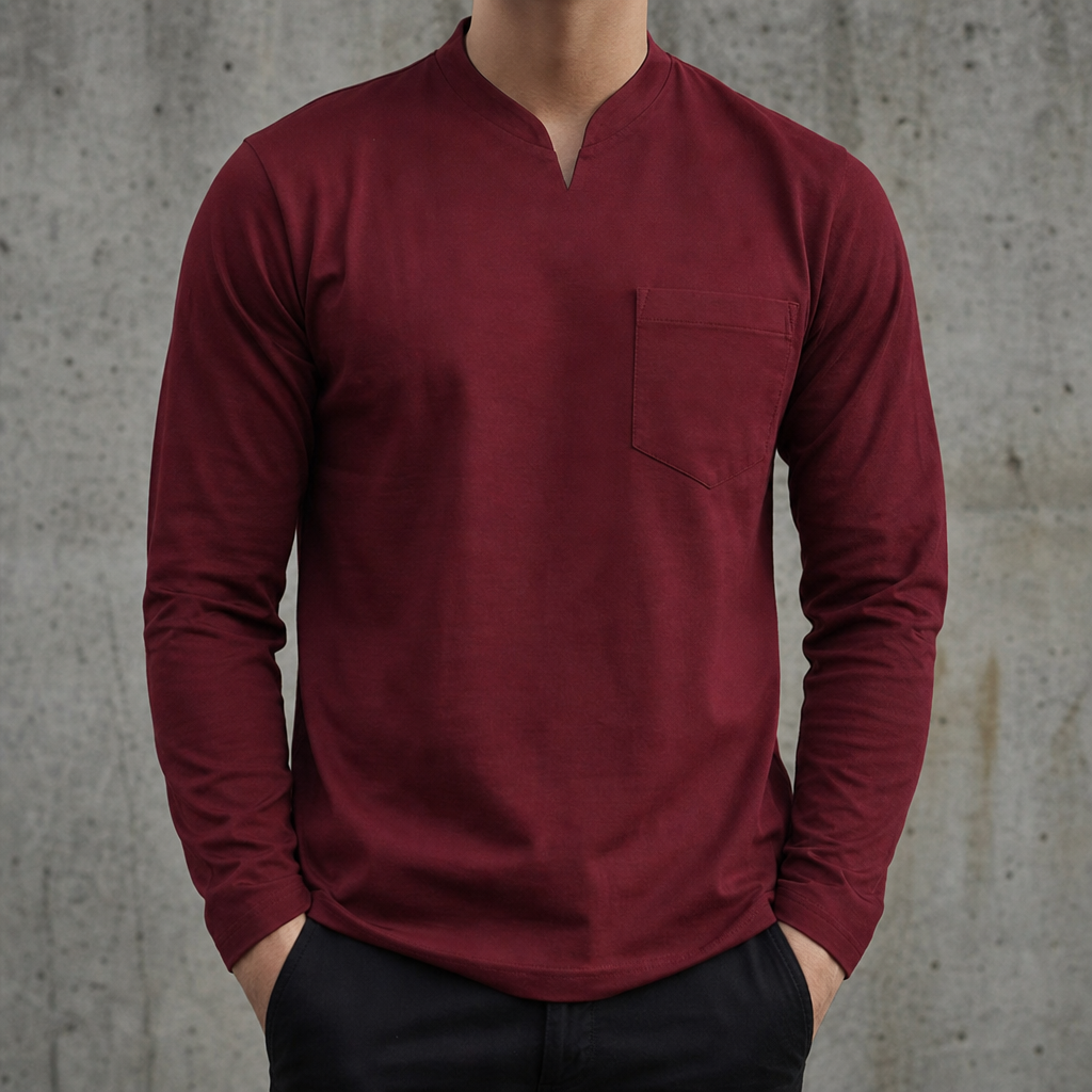 Tropea V-Neck Long Sleeve Tee