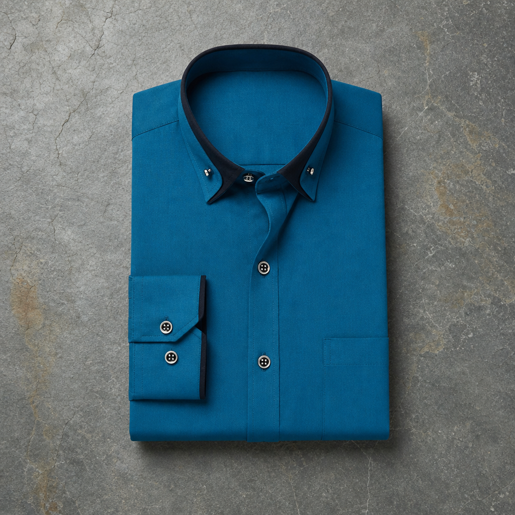 Carcassonne Contrast Collar Dress Shirt