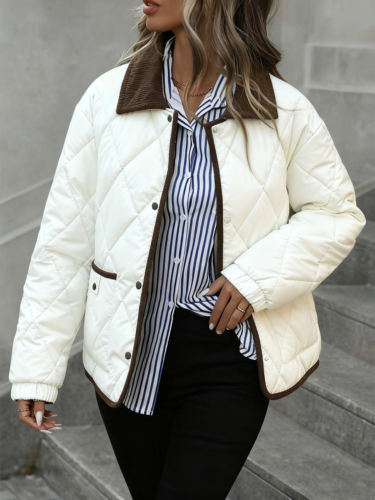 Imogen | Diamond Padded Winter Quilted Jacket