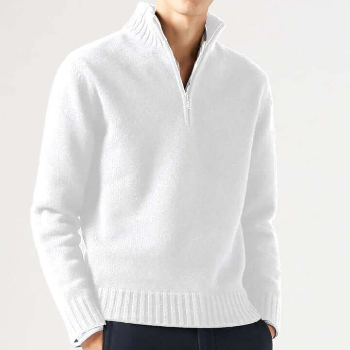 Men’s Modern Soft Knit Zip Pullover