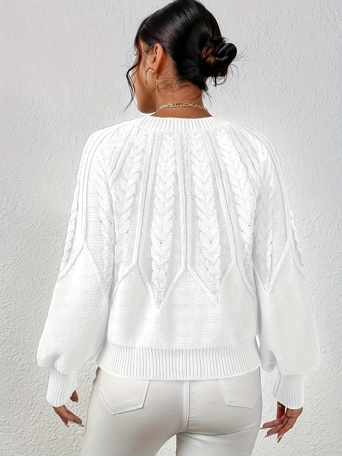 Eleanor | Oversized Cable Knit Sweater