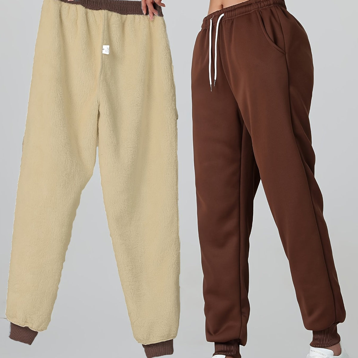 Fiona | Lined Cuffed Warm Winter Sweatpants Joggers