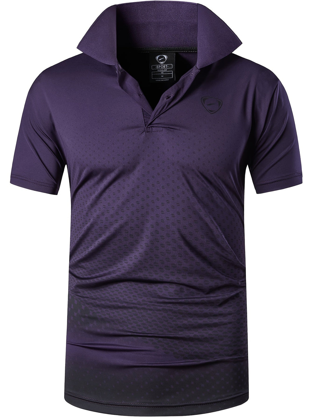 Men's Printed Polo Shirt | Short Sleeve Sports Top