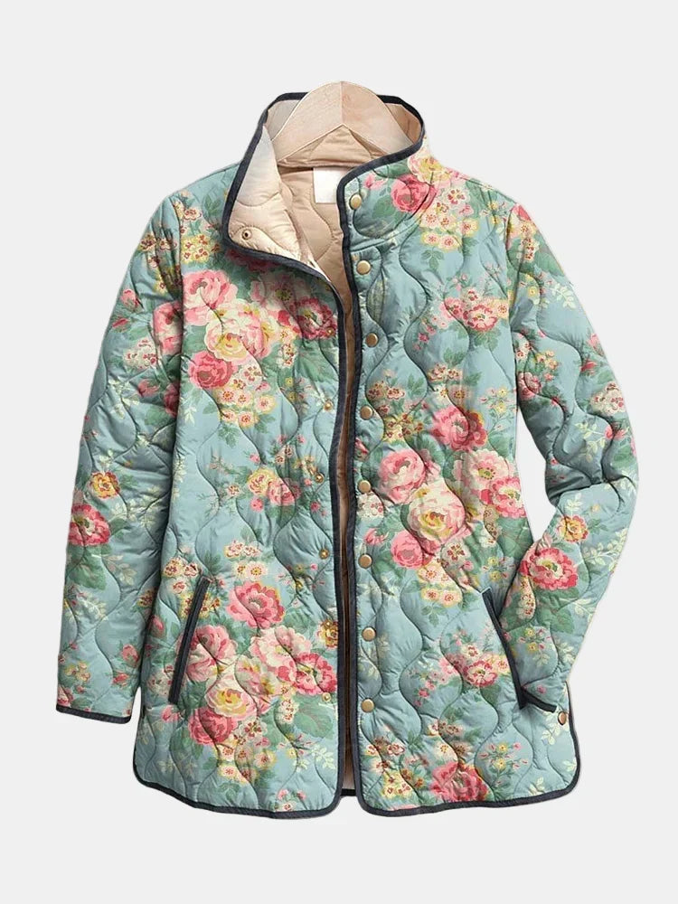 Novalie | Floral Print Quilted Jacket