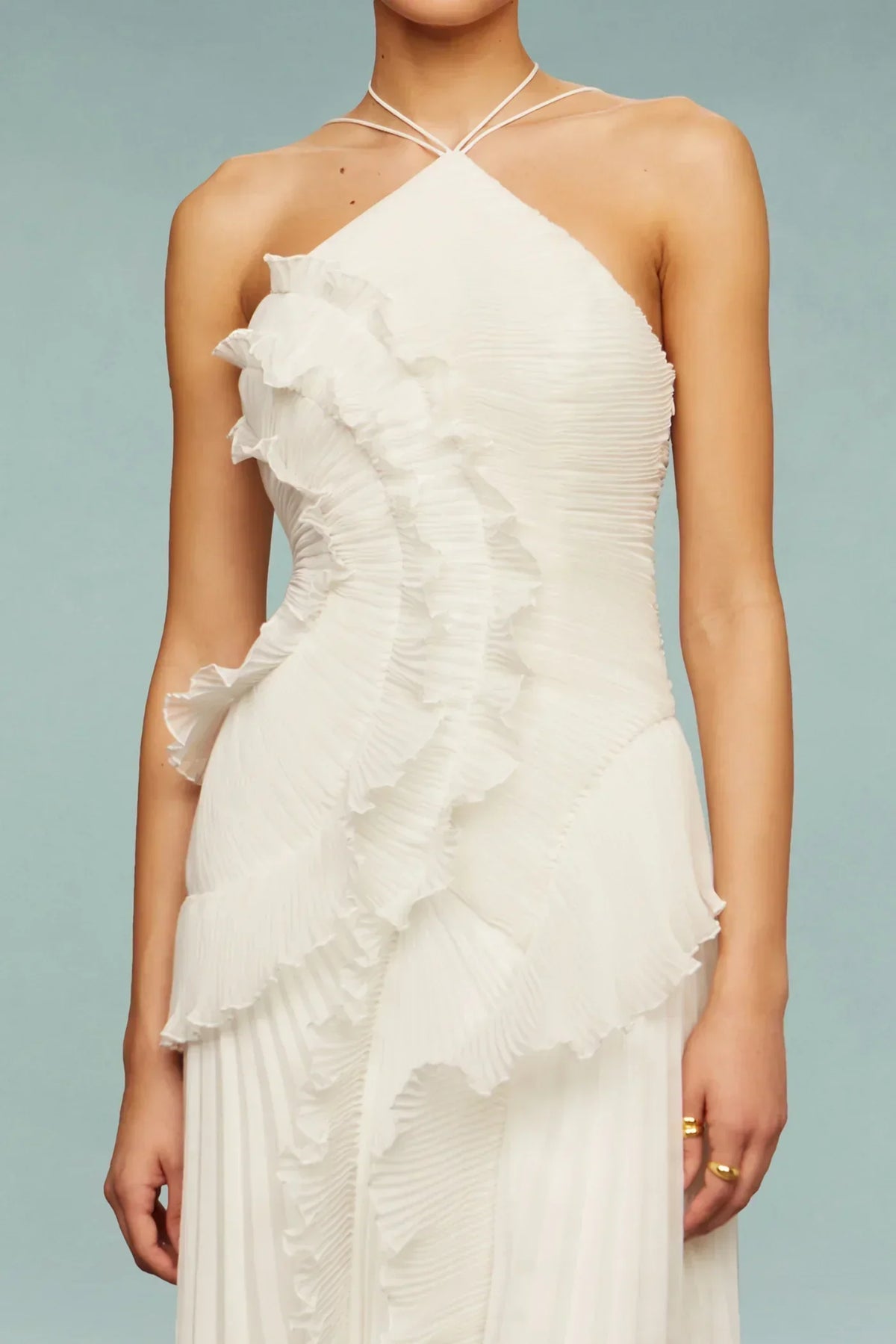Women's Asymmetric Ruffle Occasion Dress
