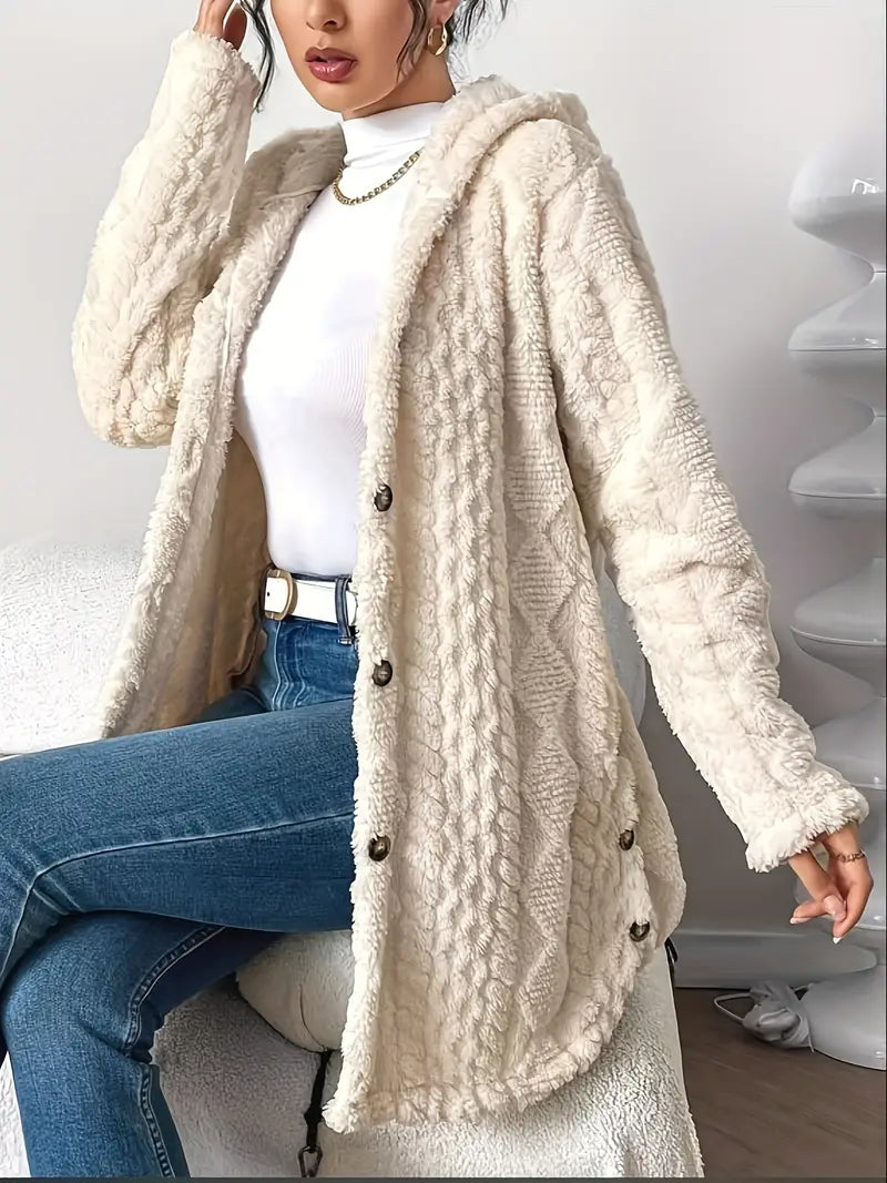 Noelani | Plush Hooded Cardigan