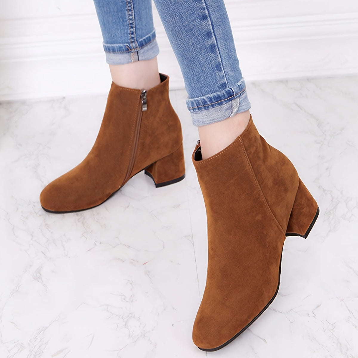 Diana | Block Heel Chelsea Boots