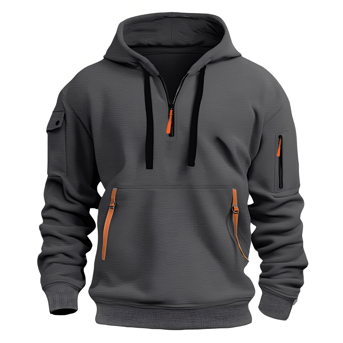 Paxton - Cozy hoodie jacket with half zipper