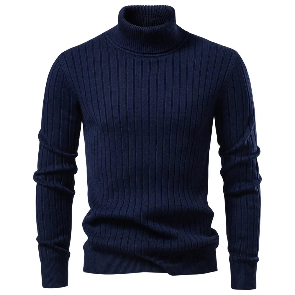 Dalton Ribbed Knit Turtleneck
