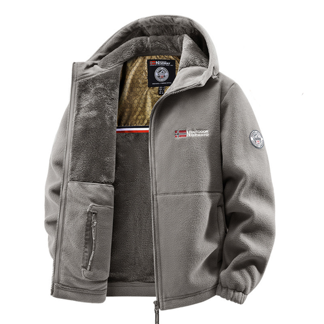 FLEECE LINED WINTER JACKET FOR MEN