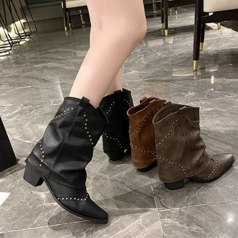 Winnifred | Low Heel Ankle Boots