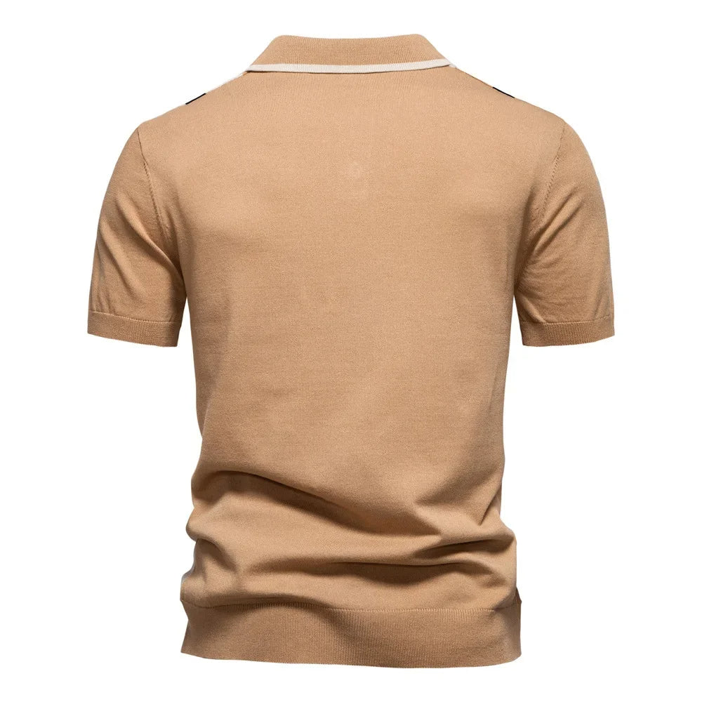 Varenna Contrast Knit Polo