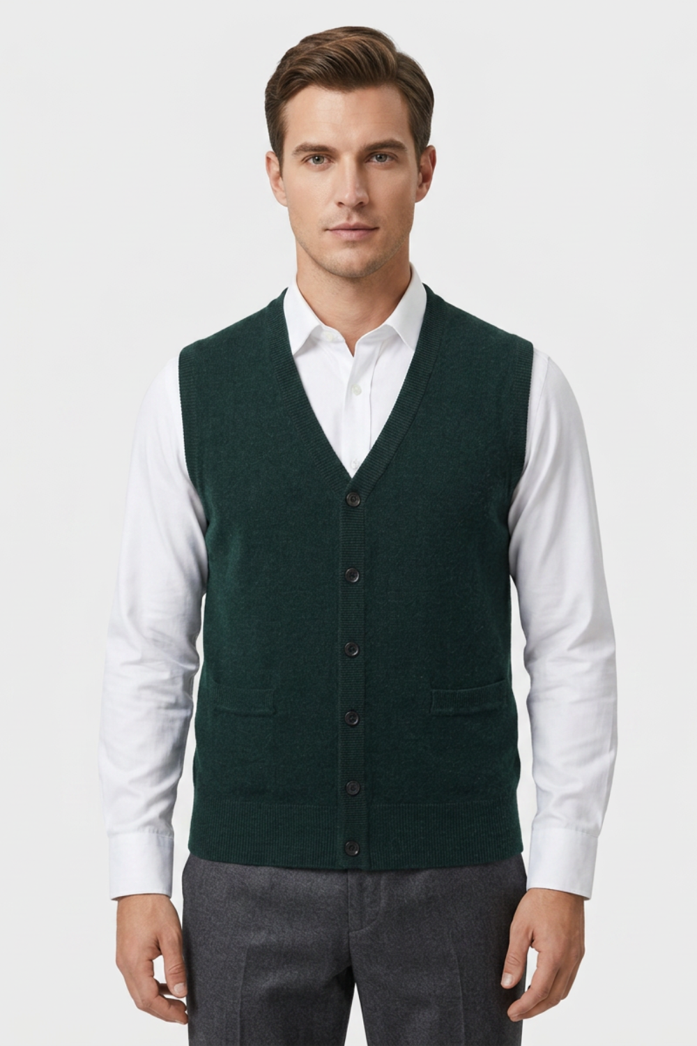Men's Classic Button Waistcoat | Tailored Formal Vest