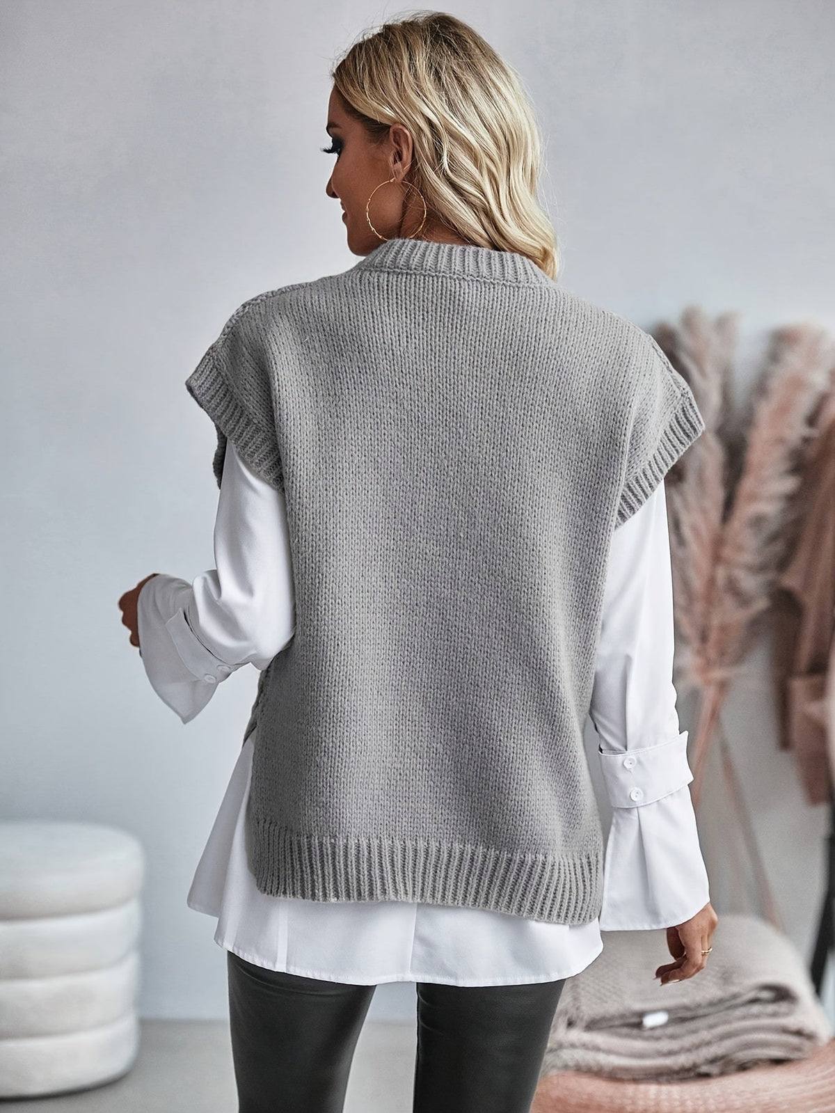 Bridget | Cable Knit Sweater Vest