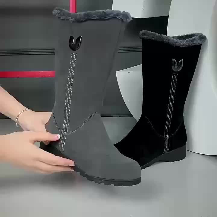 Solveig | Cuffed Mid Calf Snow Winter Boots