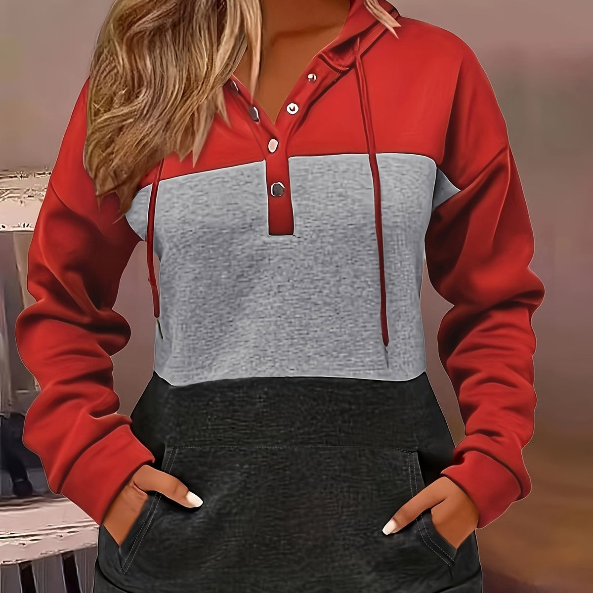 Brynne | Color Block Hoodie