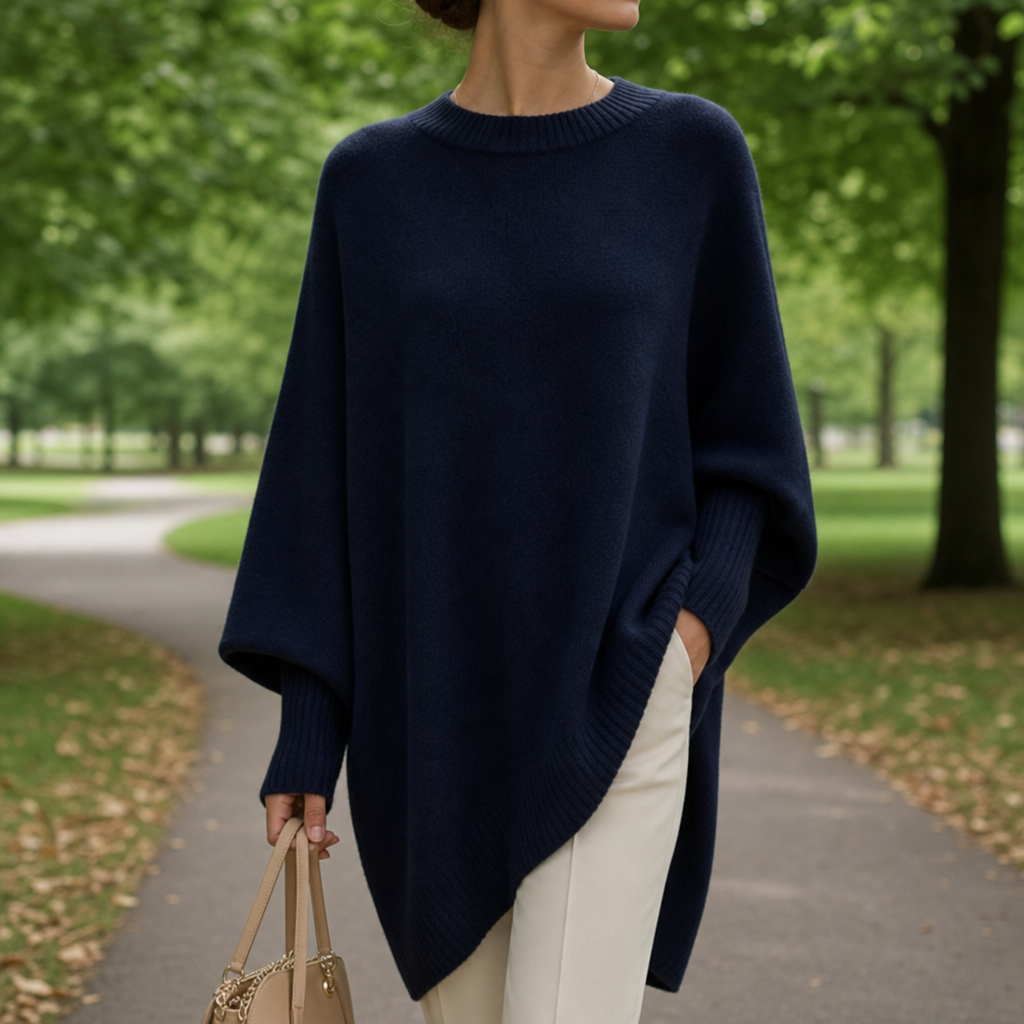 Aix Oversized Poncho Sweater