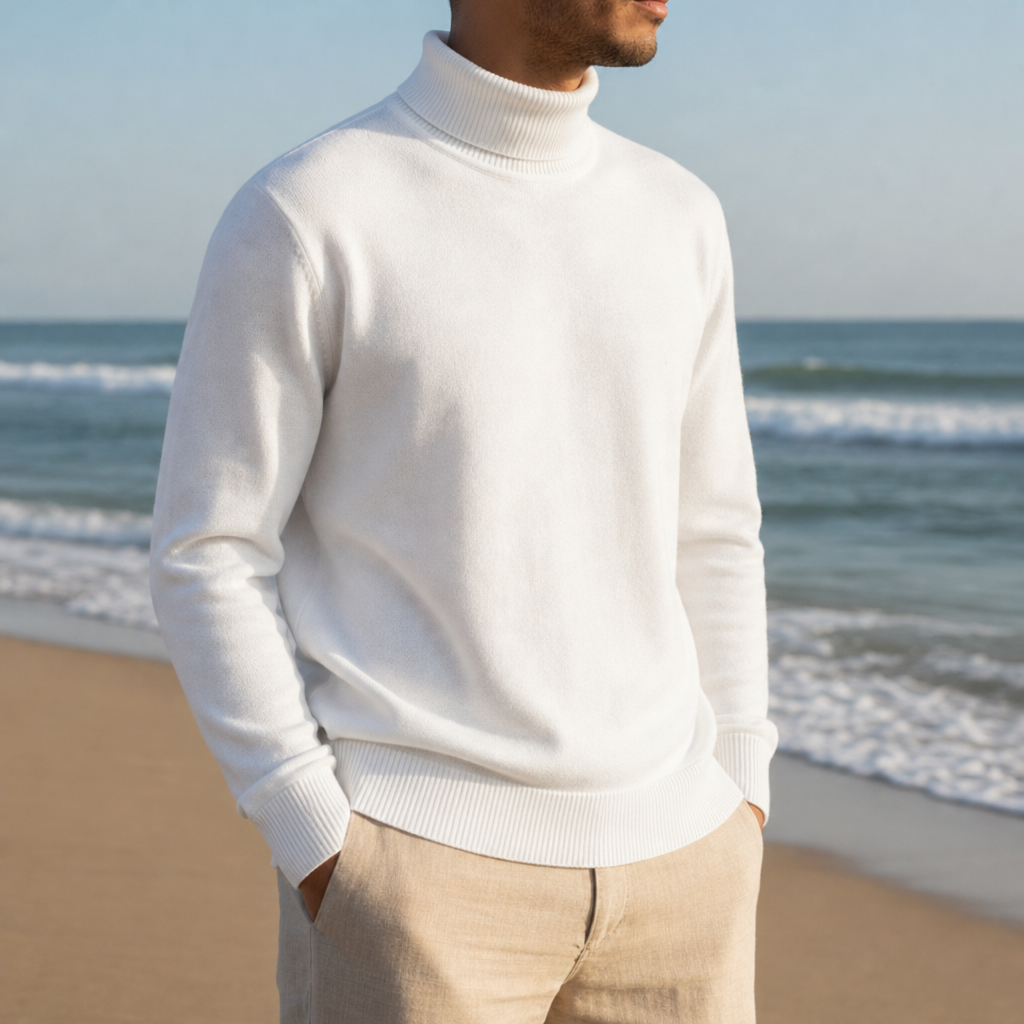 Arezzo Ribbed Turtleneck Sweater