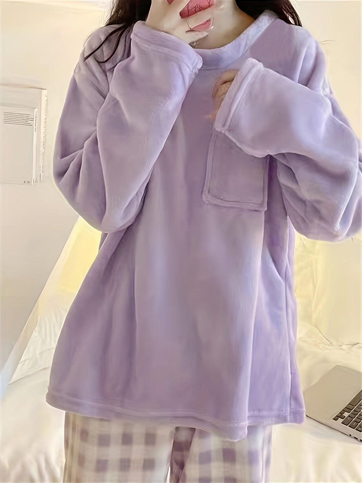 Marcella | Plush Two-Piece Pajama Set