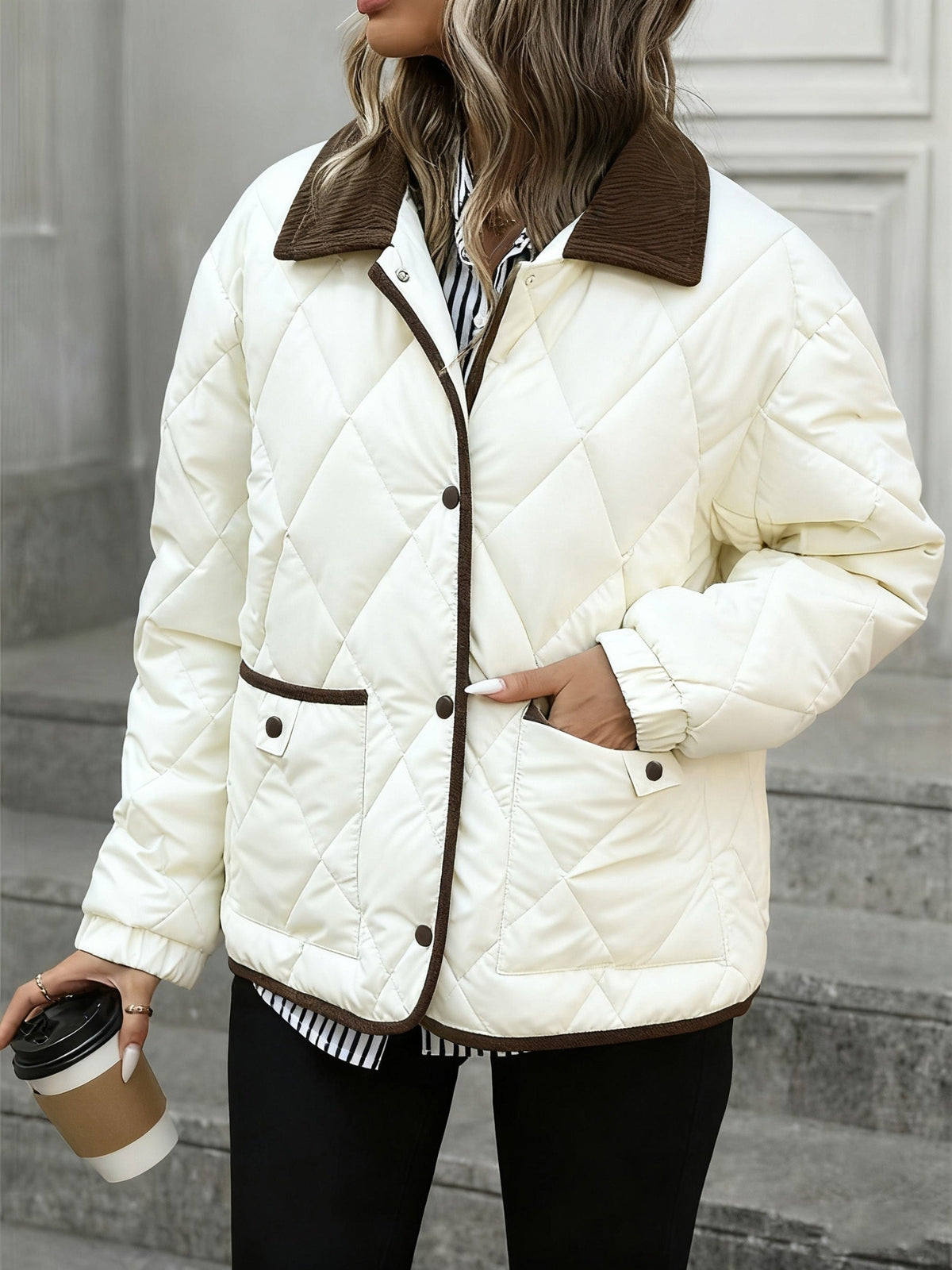 Imogen | Diamond Padded Winter Quilted Jacket