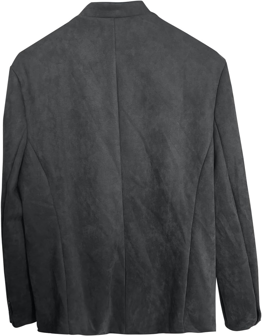 Men’s Stand-Collar Casual Blazer – Regular-Fit Button-Front Tailored Jacket for Business Office Dinners Events Travel and Smart Everyday Styling