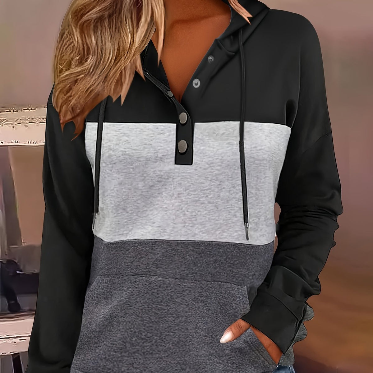 Brynne | Color Block Hoodie