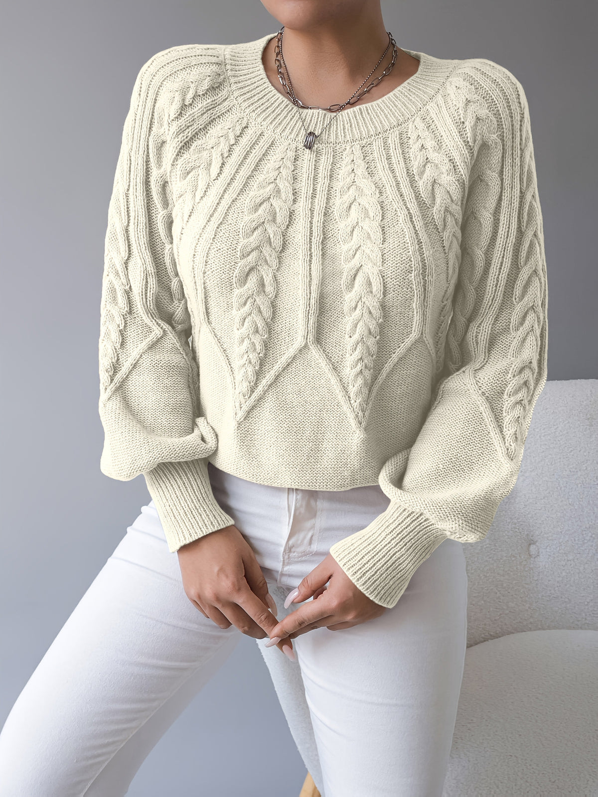 Elsie | Cable Knit Sweater