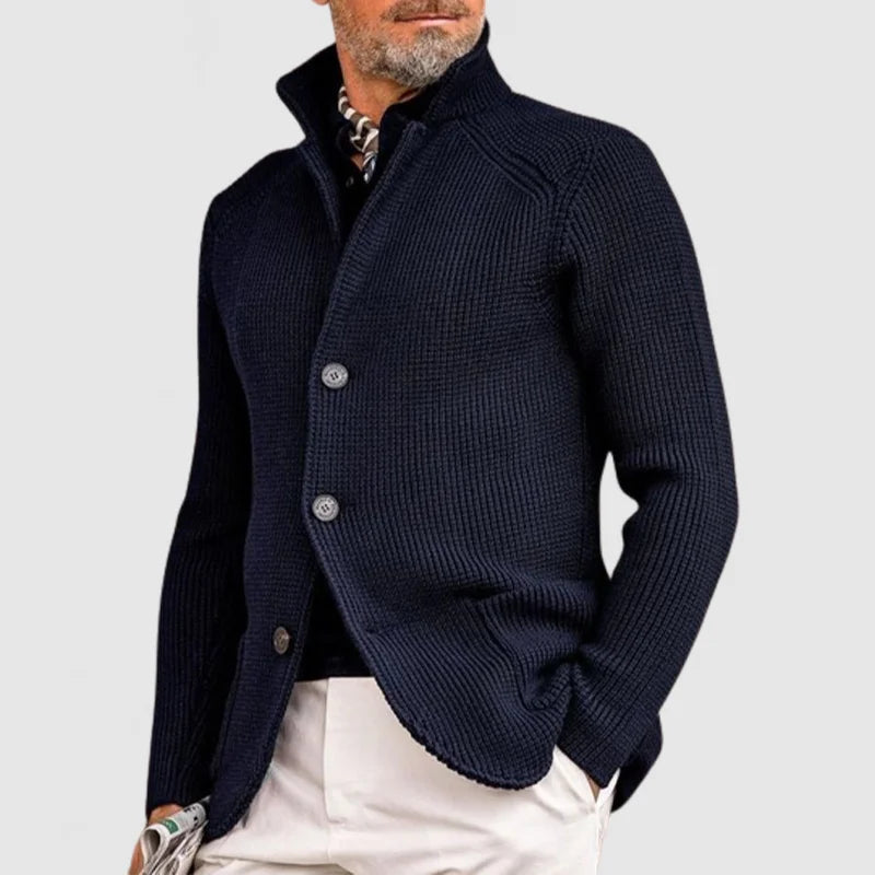 STRUCTURED KNIT CARDIGAN FOR MEN