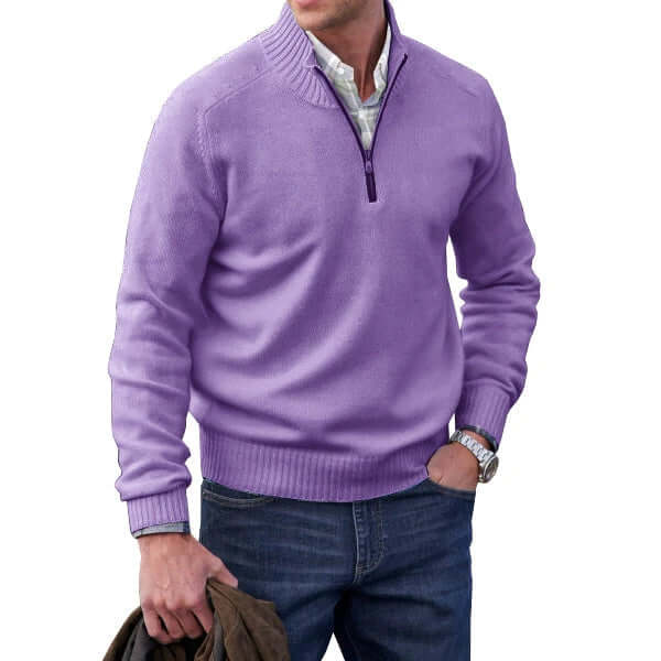 Men’s Modern Soft Knit Zip Pullover