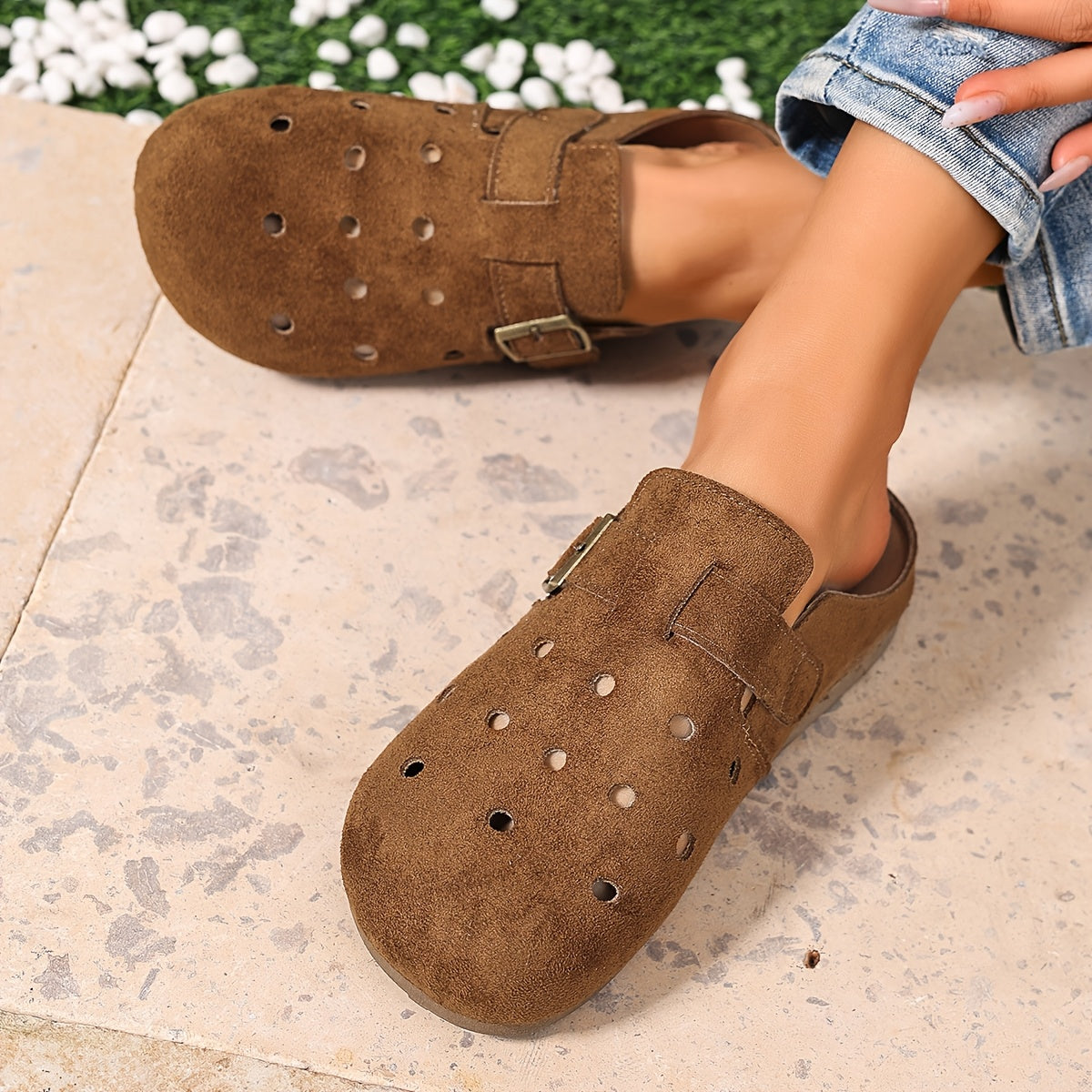 Benedetta | Buckle-Detail Slip-On Clogs