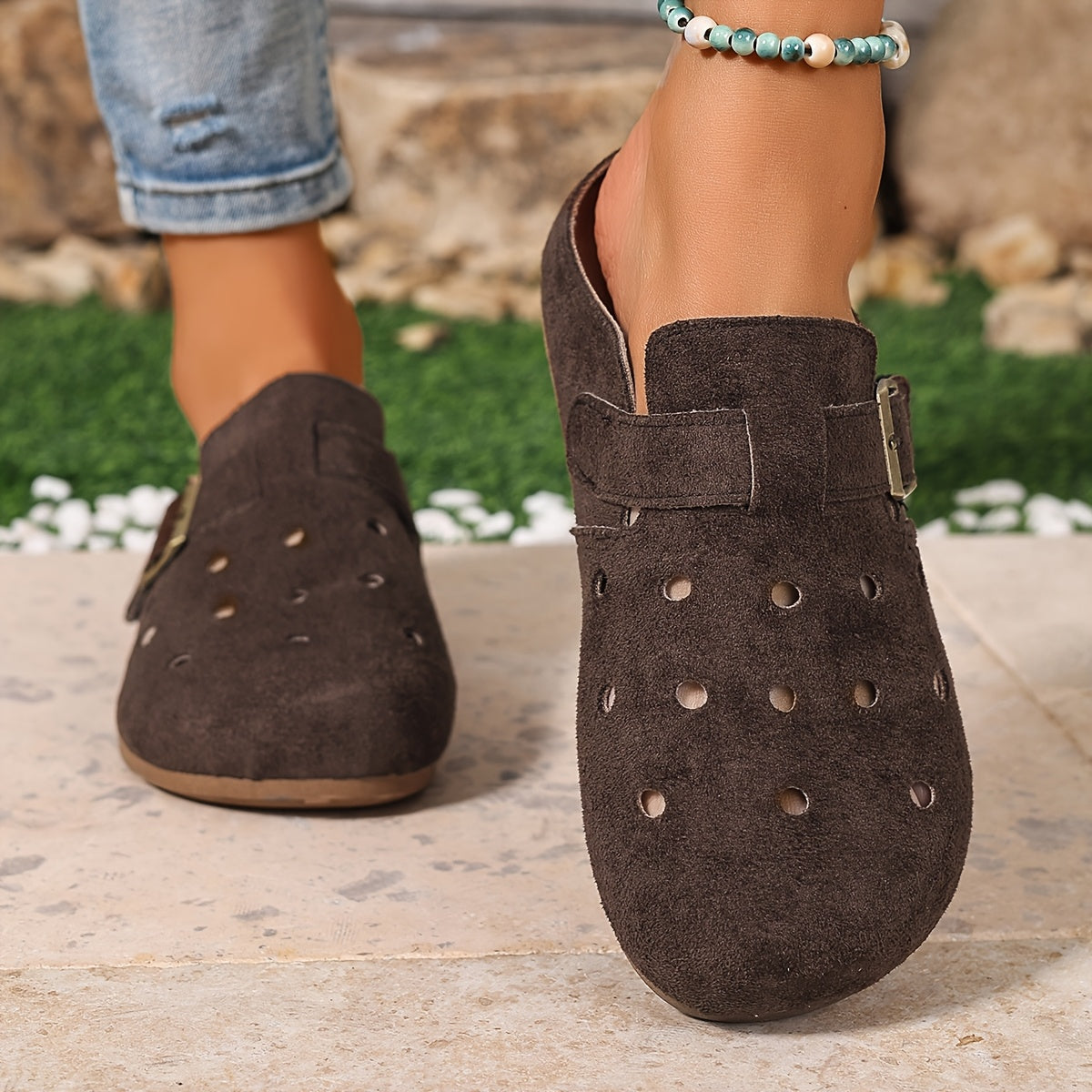 Benedetta | Buckle-Detail Slip-On Clogs