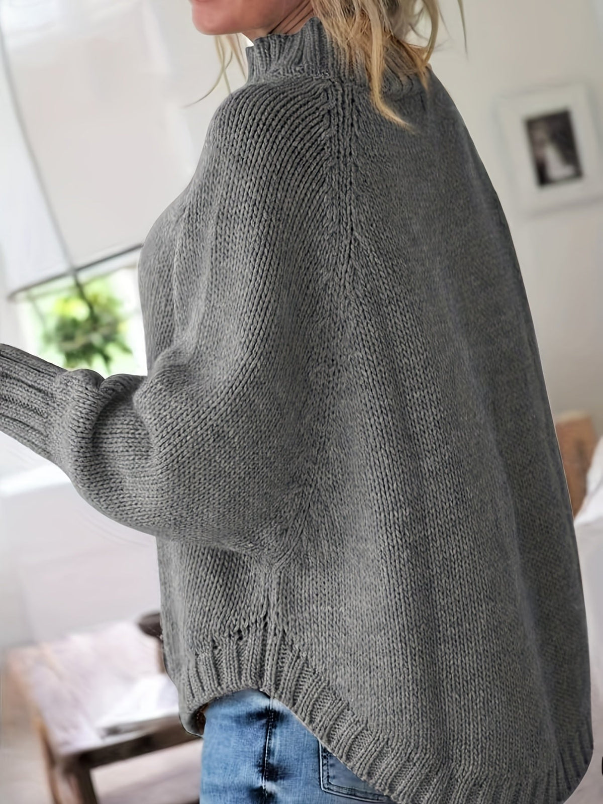 Gwendolyn | Cable Knit High Neck Winter Turtleneck Sweater
