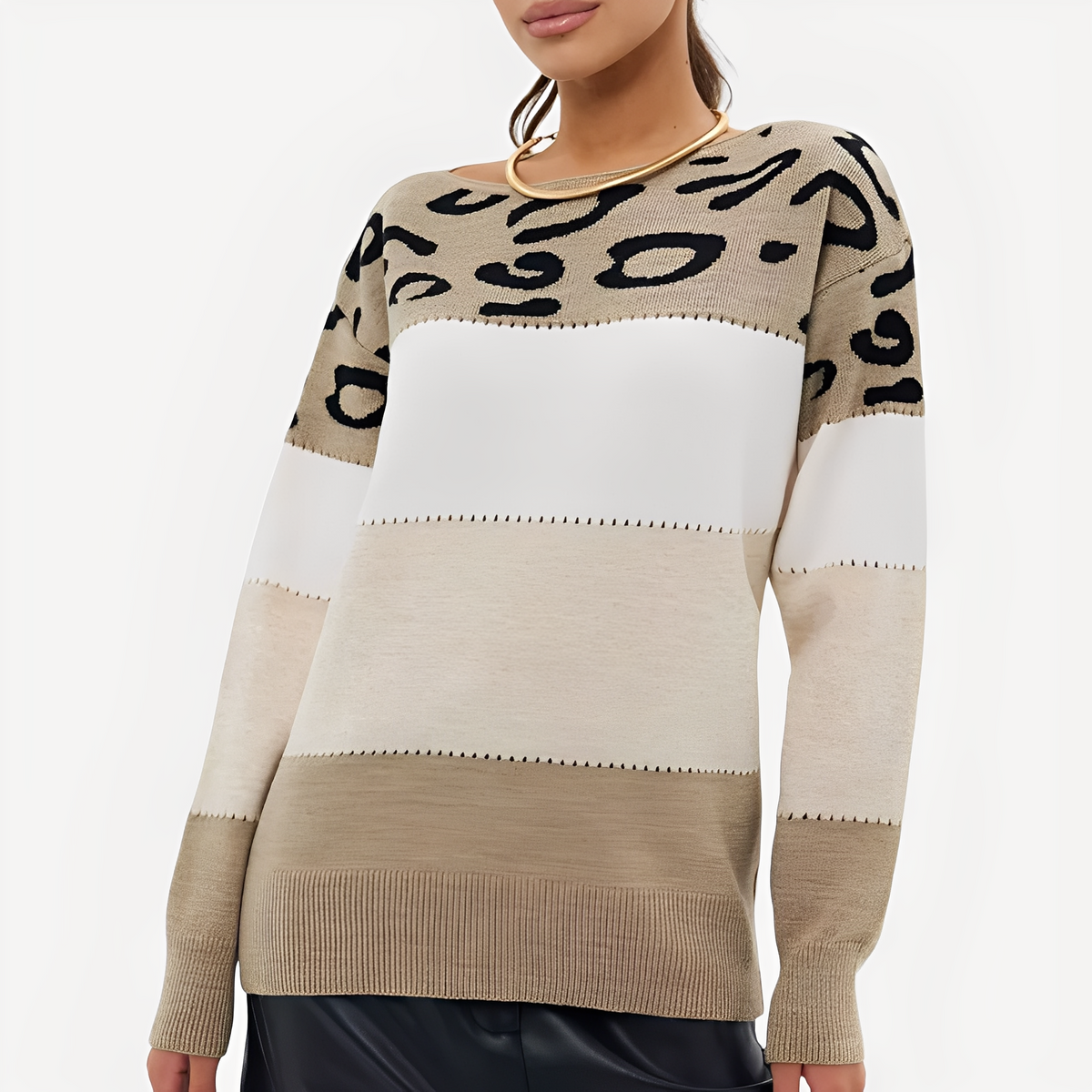 Anne - Stylish sweater with pattern