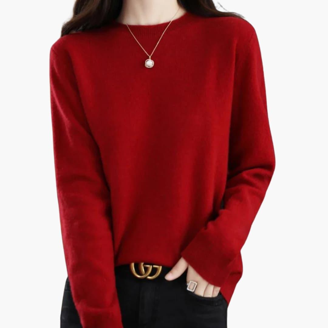 Persephone | Chunky Knit Round Neckline Sweater