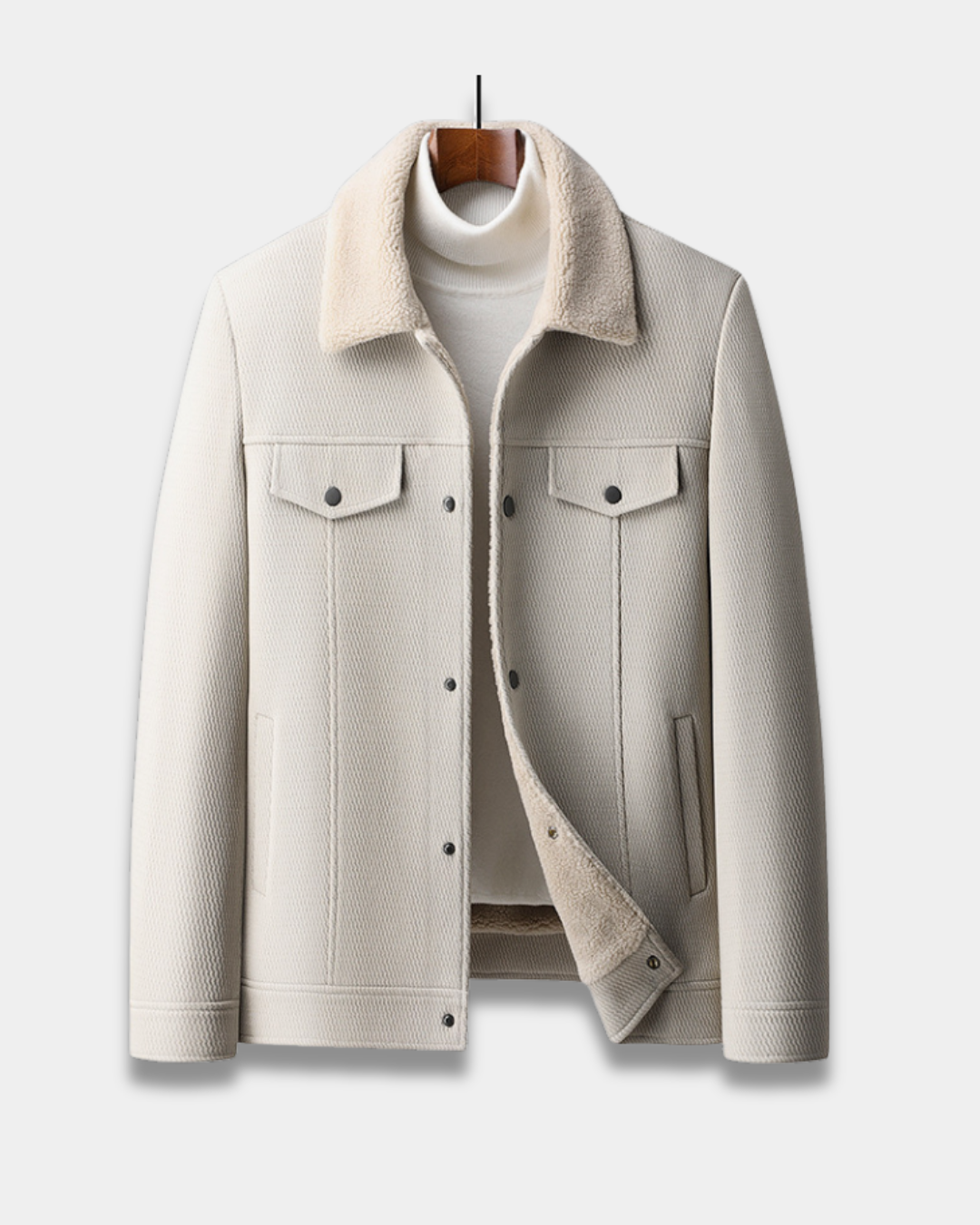 Ashford Classic Shearling Collar Trucker Jacket