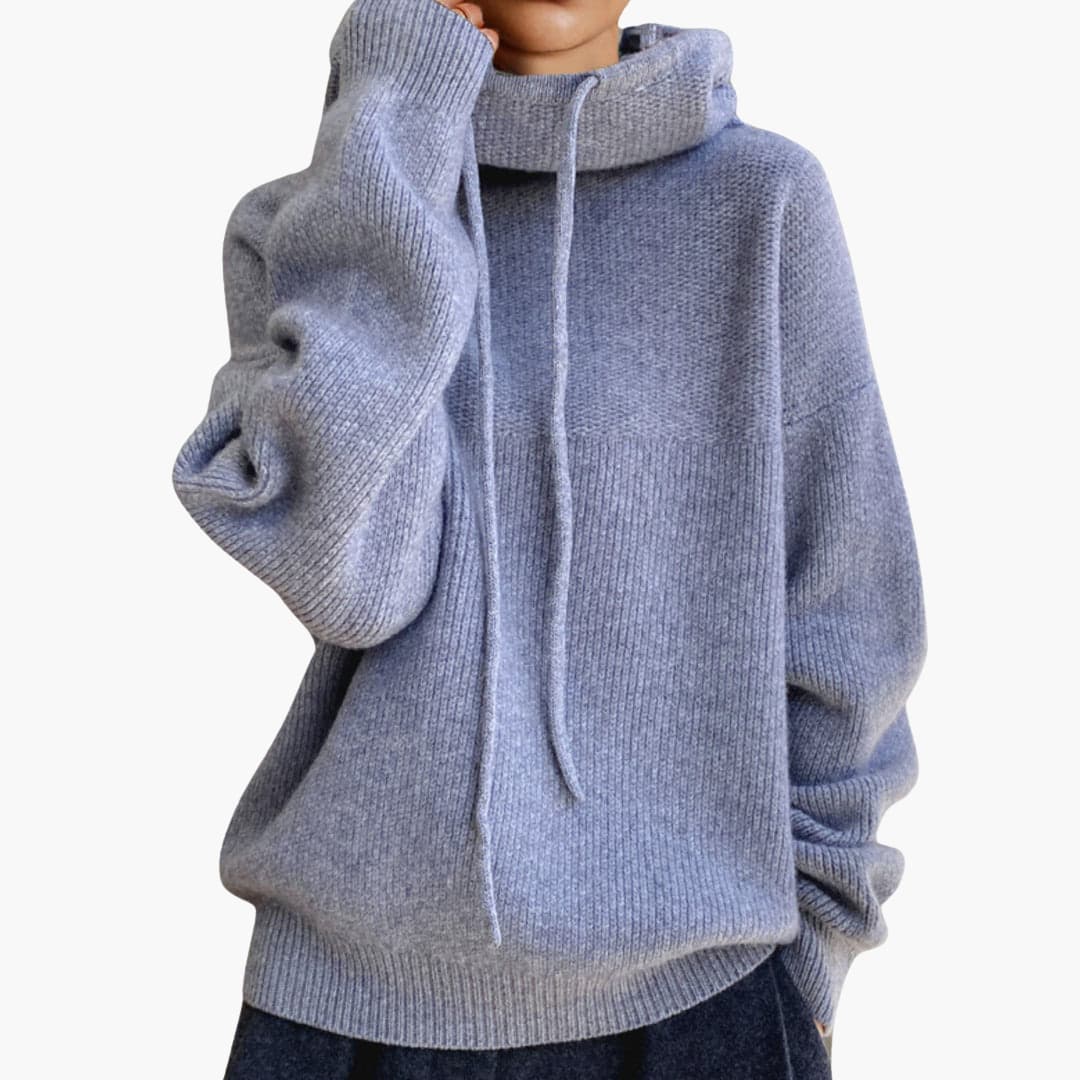 Ulrike | Drawstring Detail Turtleneck Sweater