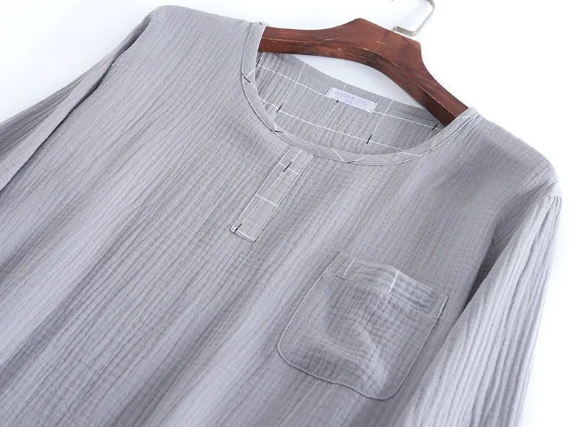 Men's Plus Size Cotton Pyjama Set | Comfortable Loungewear