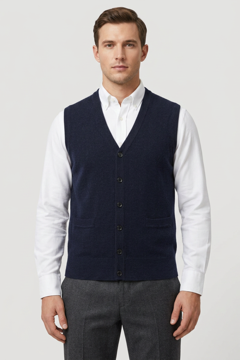 Men's Classic Button Waistcoat | Tailored Formal Vest