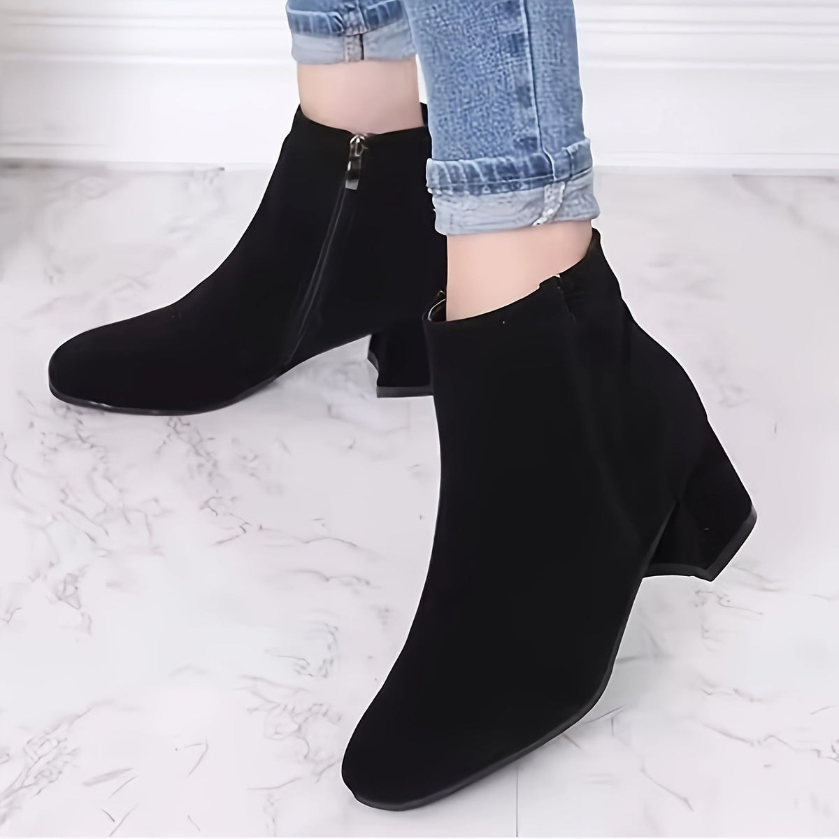 Diana | Block Heel Chelsea Boots