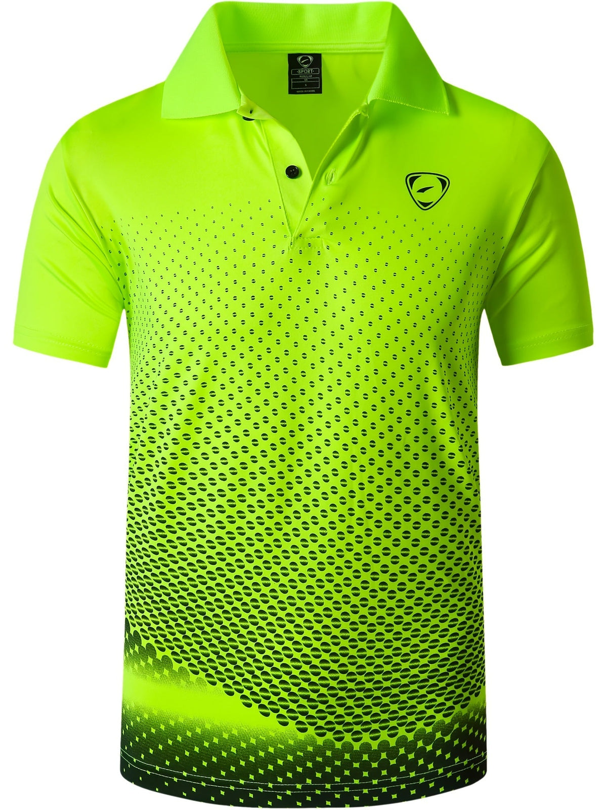 Men's Printed Polo Shirt | Short Sleeve Sports Top